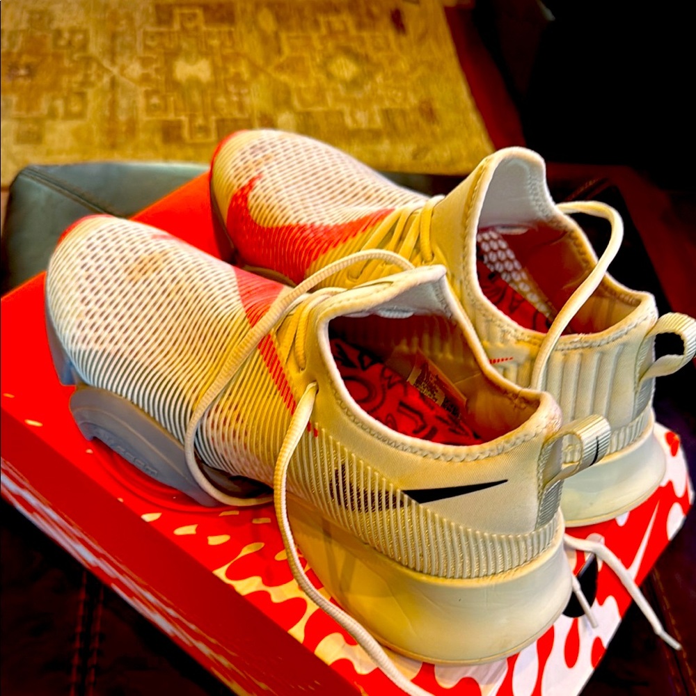 Nike Red and White Athletic Shoes/ Worn Once